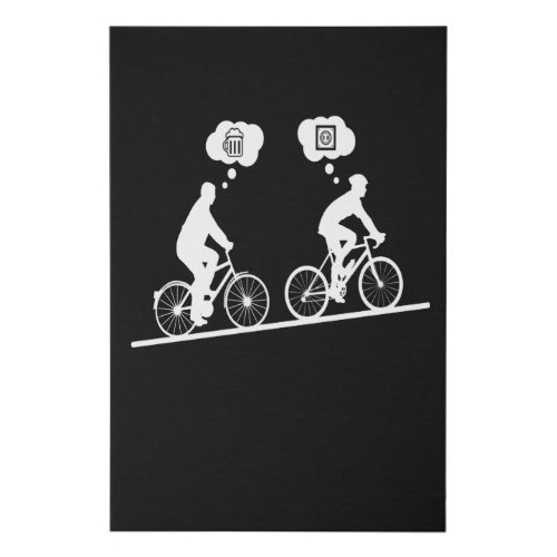 Funny Ebike E Bike Biker Cycling Faux Canvas Print