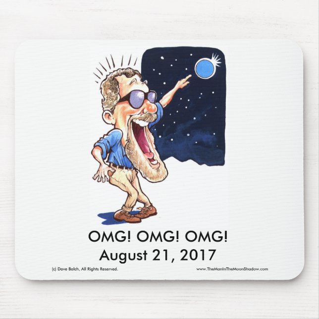 Funny Eclipse Mouse Pad (Front)