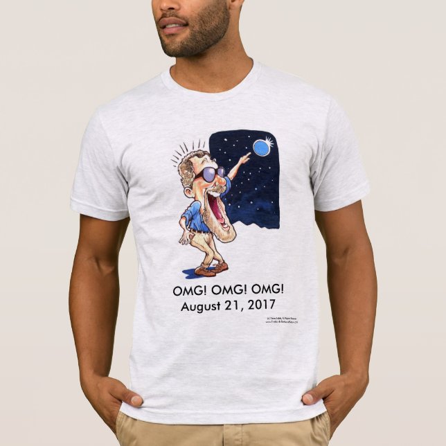 Funny Eclipse T-shirt (hunky dude not included) (Front)