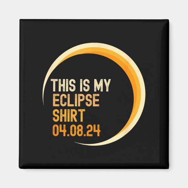 Funny Eclipse Usa Total Solar Eclipse Magnet (Front)
