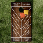 Funny Editable Drinking Game Cornhole Set<br><div class="desc">Turn any gathering into a memorable party with this fun and funny party cornhole game set. Perfect for adults' birthday parties, backyard barbecues, tailgates, or any social event, this unique set combines the classic game of cornhole with exciting party challenges to keep everyone entertained. Each board features a rustic woodgrain...</div>