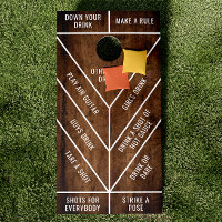 Funny Editable Drinking Game Cornhole Set
