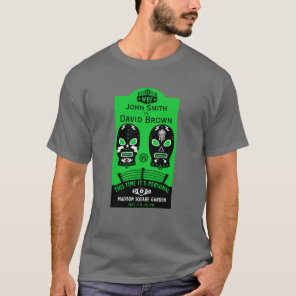 Funny Editable Wrestling Contest T-Shirt
