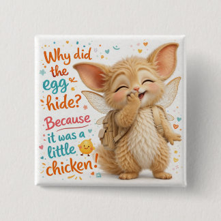 Funny Egg Dad Joke Button