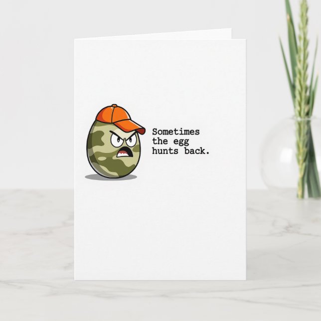 Funny Egg Hunt Back Card (Front)