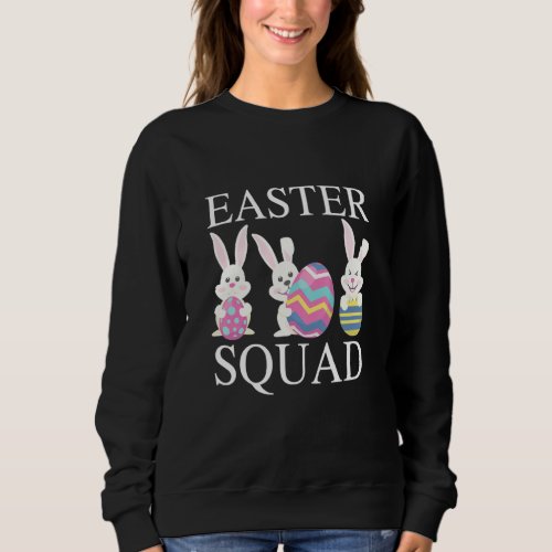 Funny Egg Hunting Family Matching Set Easter Squad Sweatshirt