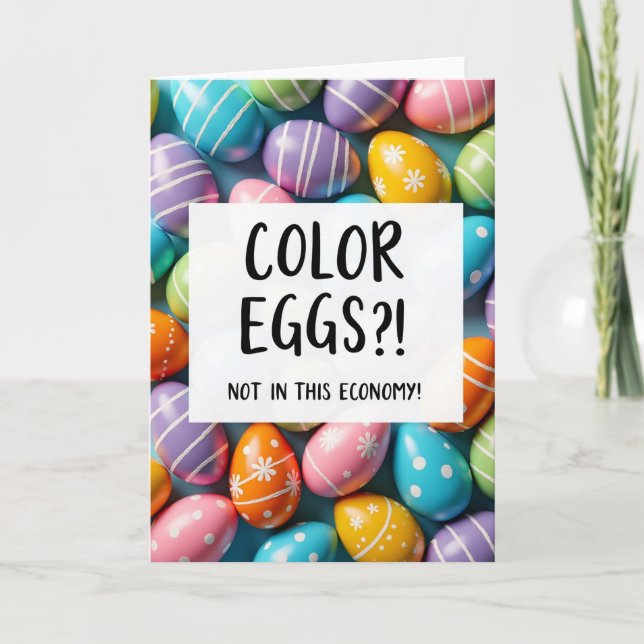 Funny Egg Inflation Joke Card (Front)