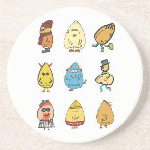 Funny Egg Puns Coaster