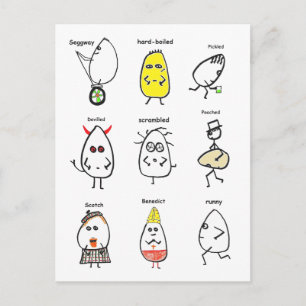Funny Egg Puns Postcard