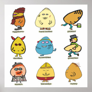 Funny Egg Puns Poster