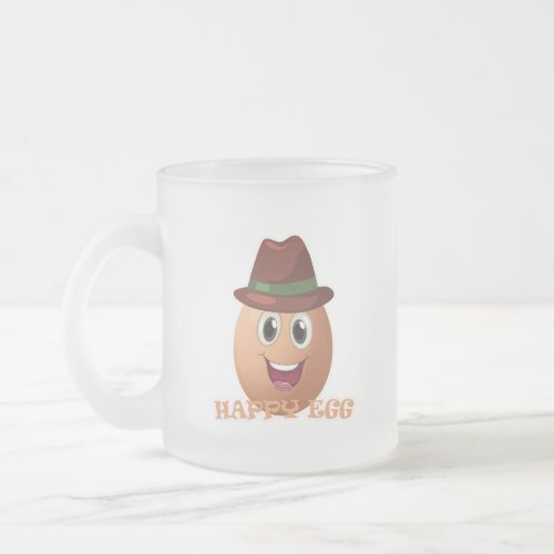 Funny Egg Stickers stickers that add a smile and  Frosted Glass Coffee Mug