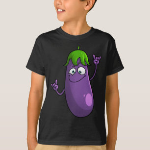 Funny Eggplant Designs For Men Women Fruit Vegetab T-Shirt
