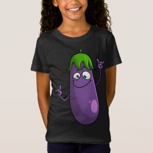 Funny Eggplant Designs For Men Women Fruit Vegetab T-Shirt