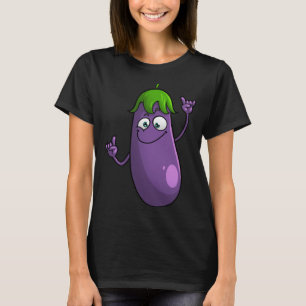 Funny Eggplant Designs For Men Women Fruit Vegetab T-Shirt