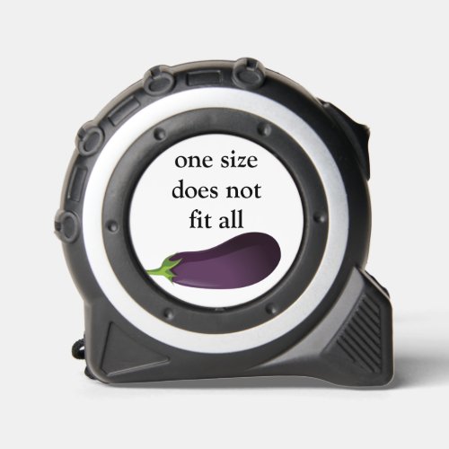  FUNNY EGGPLANT one size does not fit all Tape Measure