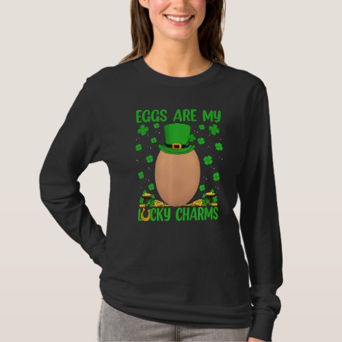 Funny Eggs Are My Lucky Charms Egg St Patricks Da T_Shirt