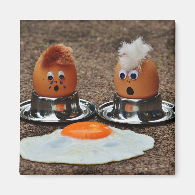 Funny eggs magnet (Front)