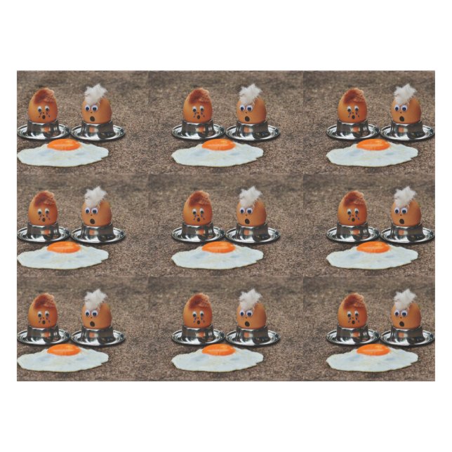 Funny eggs tablecloth (Front (Horizontal))