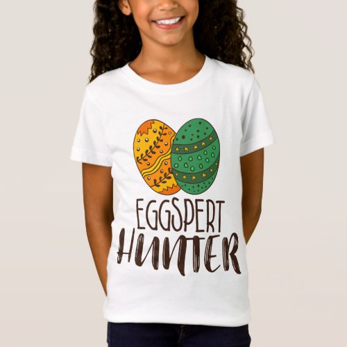 Funny Eggspert Hunter Easter Pun Quote Humorous T_Shirt