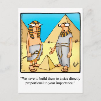 Funny Egyptian  Humor Postcard by Spectickles at Zazzle