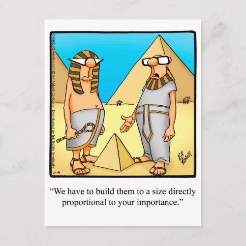 Funny Egyptian  Humor Postcard