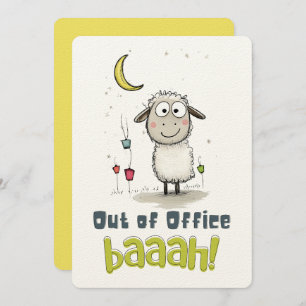 Funny Eid Sheep: Out of Office BAAAH! Invitation
