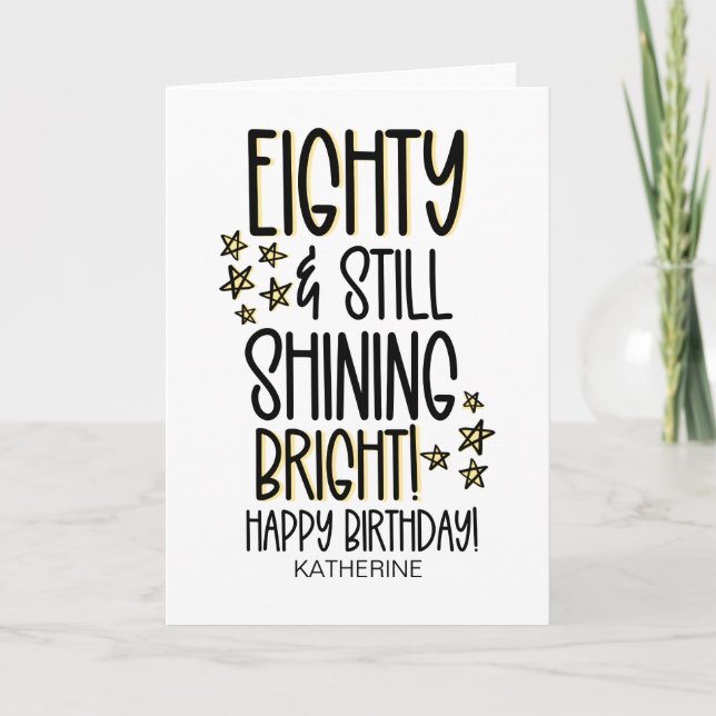 Funny Eighty Getting Old 80th Birthday For Friend Card (Front)