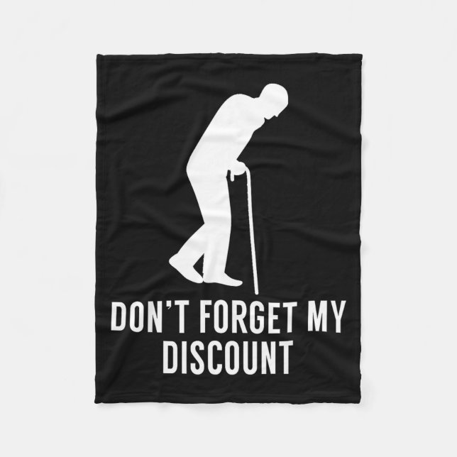 Funny Elderly Gag Gift Senior Citizen Gag - Don't  Fleece Blanket (Front)