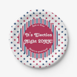 Funny Election Night Party Celebration 2024  Paper Plates