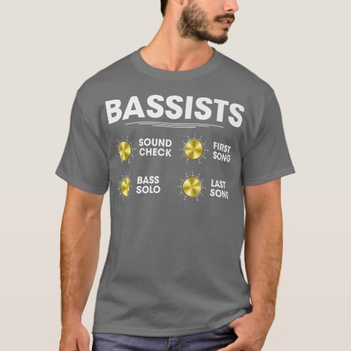 Funny Electric Bass Guitar Players Sound Volume Pr T_Shirt