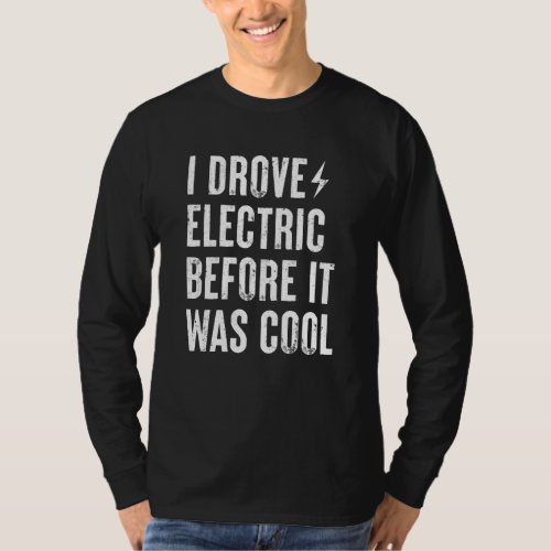 Funny Electric Vehicles EV Car Gift T_Shirt