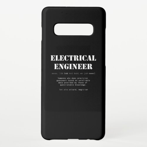 Funny Electrical Engineer Definition Gift Samsung Galaxy S10 Case