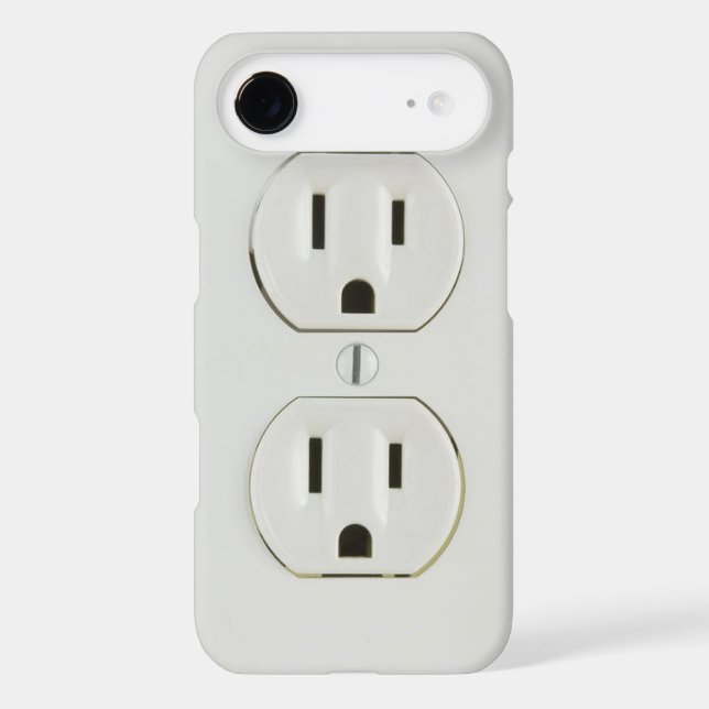 Funny Electrical Outlet Case-Mate iPhone Case (Back)