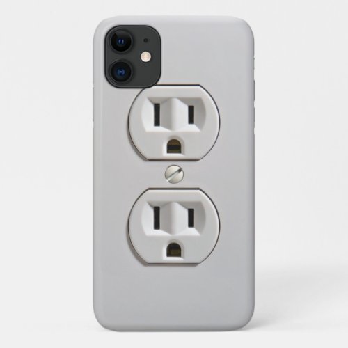 Funny Electrical Outlet iPhone 11 Case