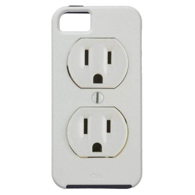 Funny Electrical Outlet Case-Mate iPhone Case (Back)