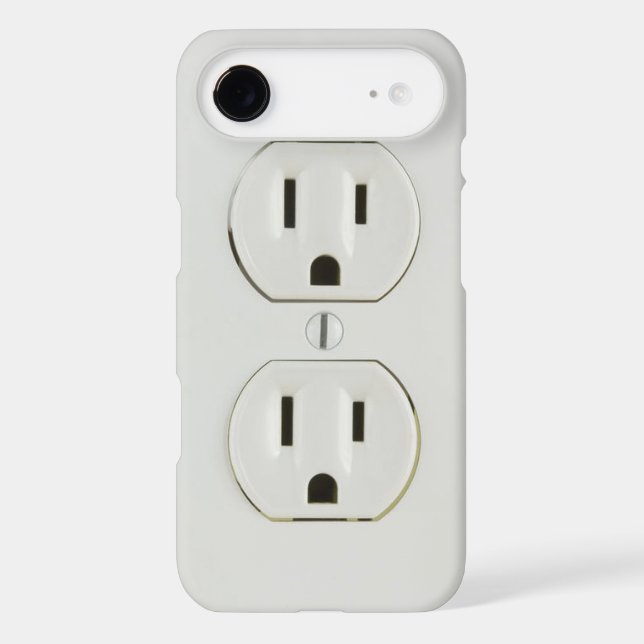 Funny Electrical Outlet Case-Mate iPhone Case (Back)