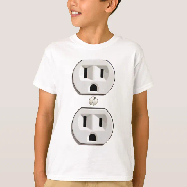 Funny Electrical Outlet Costume TShirt Zazzle