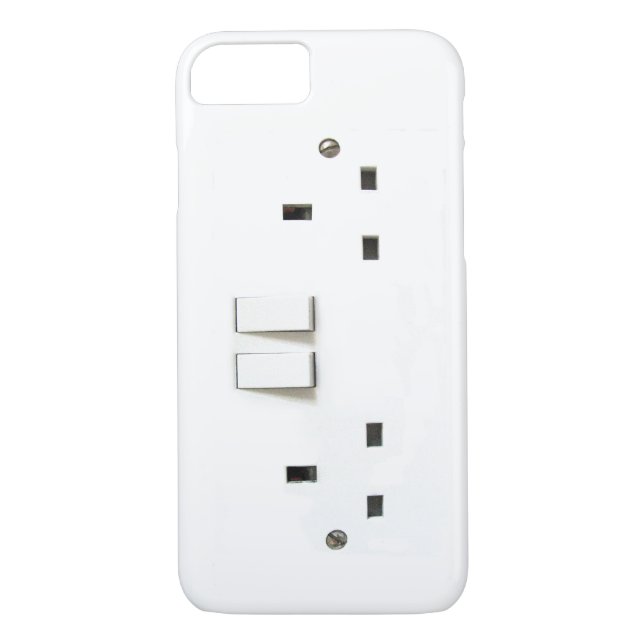 Funny Electrical Outlet from UK On iPhone 7 case (Back)