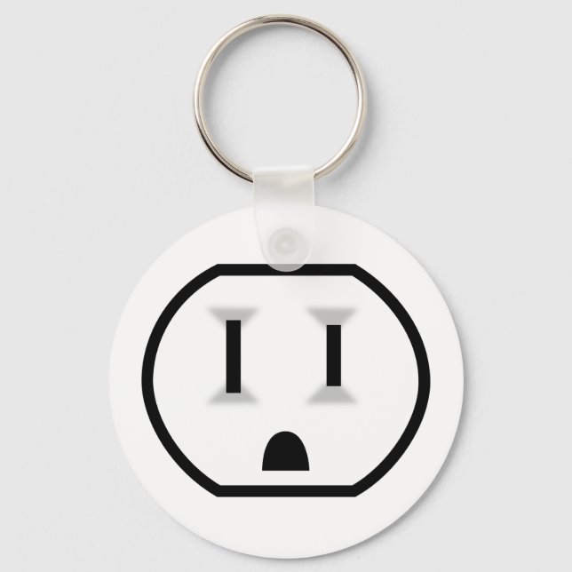 Funny Electrical Outlet Keychain (Front)