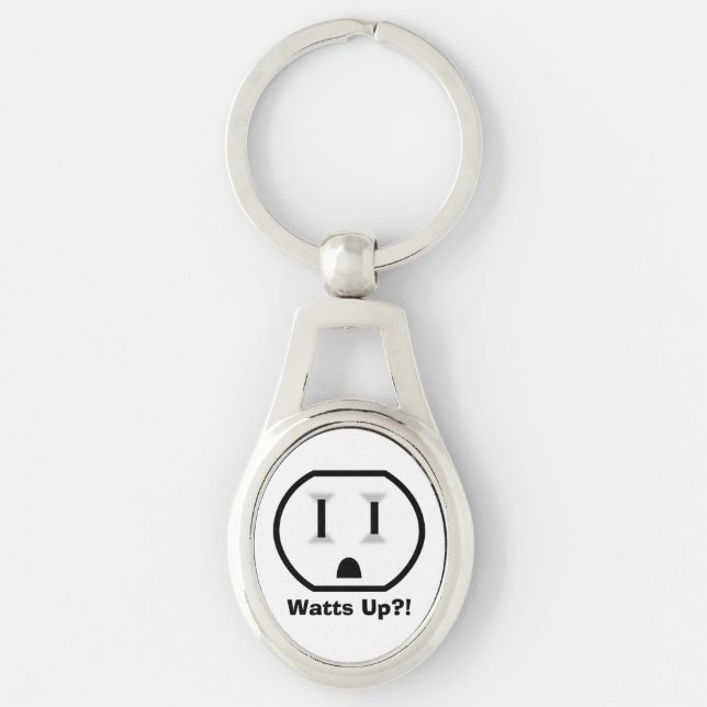 Funny Electrical Outlet Keychain (Front)