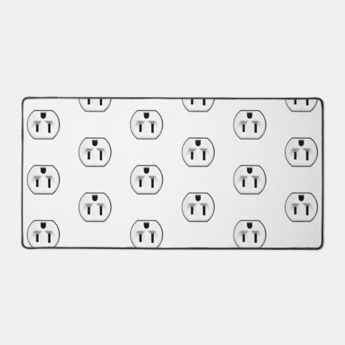 Funny Electrical Outlets Electrician Gift Idea Desk Mat