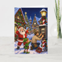 Funny Electrician Client Appreciation Christmas