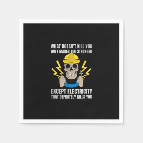 Funny Electrician Gift  Electrical Engineer Napkins