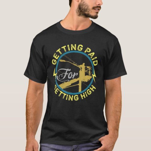 Funny Electrician Gift Electrical Power Lineman Me T_Shirt
