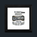 Funny Electrician Vintage Engraving Quote Design Gift Box<br><div class="desc">Funny Electrician Vintage Engraving Quote Design</div>
