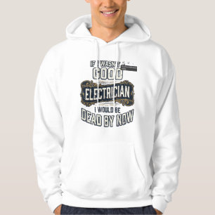 Funny Electrician Vintage Engraving Quote Design Hoodie
