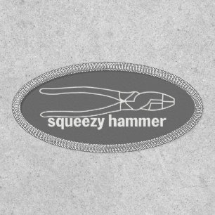 Funny Electricians Swag Squeezy Hammer Patch