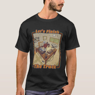 Funny Electronic Music Producer With Synthesizer T-Shirt