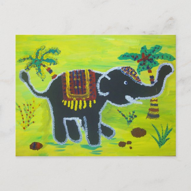 Funny elefant postcard (Front)