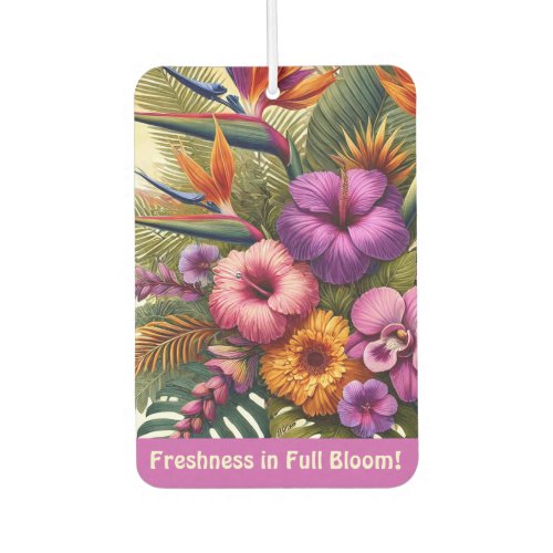 Funny Elegant Colorful Freshness in Full Bloom Air Freshener